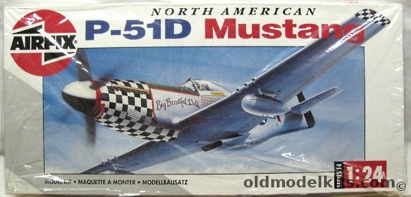Airfix 1/24 North American P-51D Mustang, 14001 plastic model kit